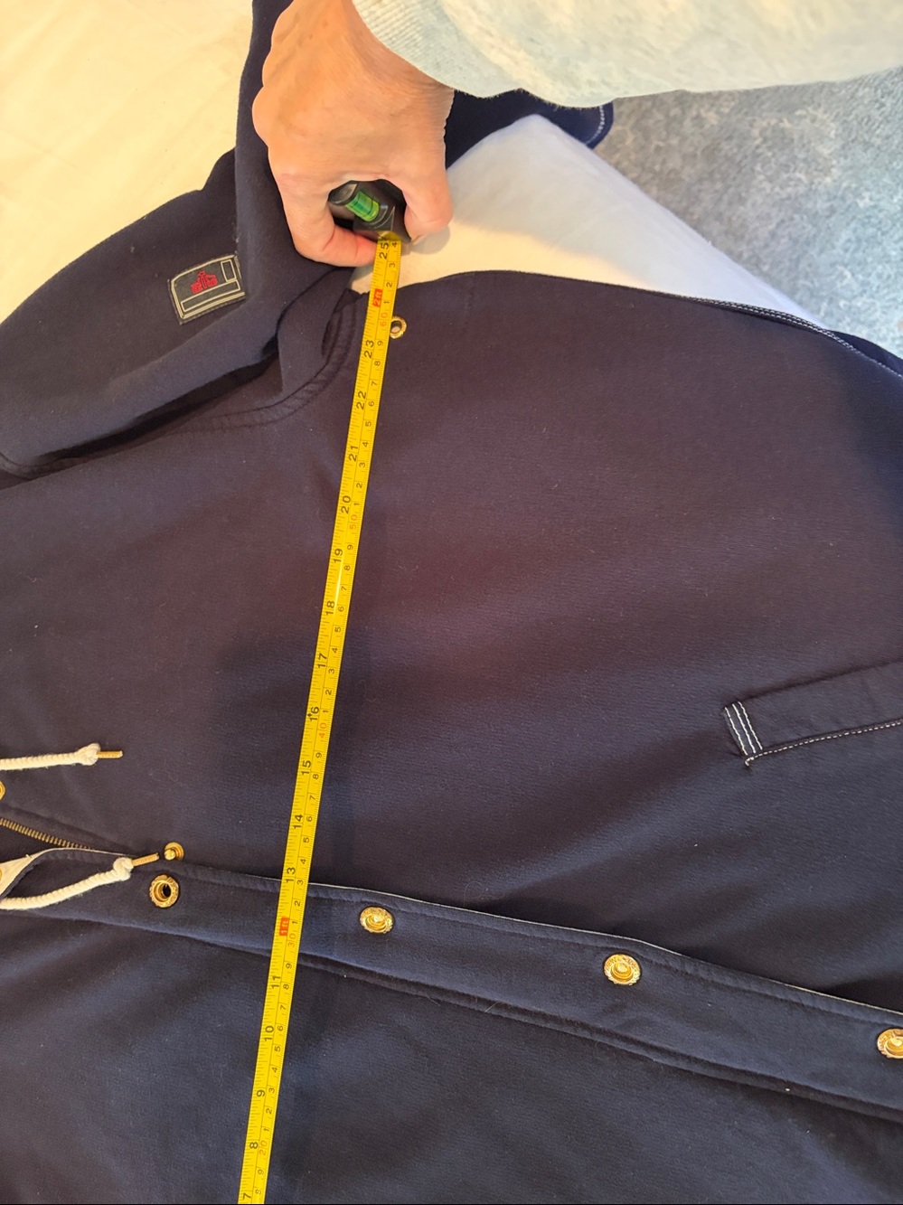 Vintage Ralph Lauren Jeans Co. Navy Blue Coastal Full Zip Jacket With Hood - Picture 8 of 10